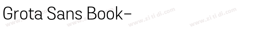 Grota Sans Book字体转换
